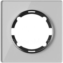 Рамка 1-м Garda стеклянная сер. 2E52101302 OneKeyElectro 2234934