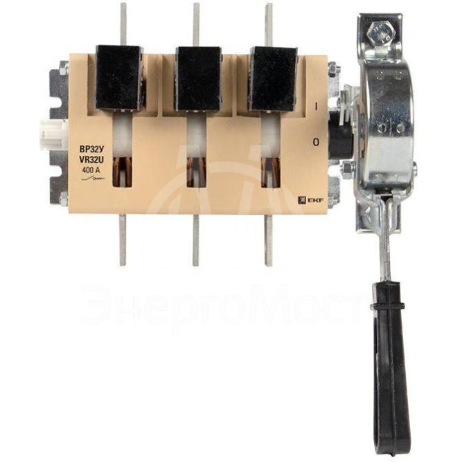 Выключатель-разъединитель ВР32У-37A31240-R 400А 1 напр. с дугогасит. камерами с передней смещенной рукояткой MAXima EKF uvr32-37a31240-r