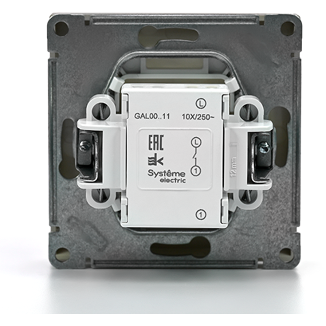 Выключатель 1-кл. ArtGallery (сх. 1) 10AX шампань SE GAL000511