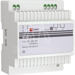 Блок питания 12В DR-60W-12 PROxima EKF dr-60w-12