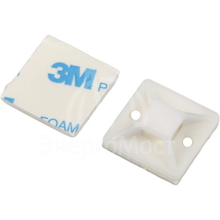 Площадка самоклеящаяся под хомуты 25х25мм NO-225-308 бел. (уп.10шт) Эра Б0066729