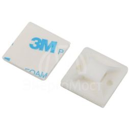 Площадка самоклеящаяся под хомуты 25х25мм NO-225-308 бел. (уп.10шт) Эра Б0066729