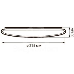 Светильник светодиодный PPB Pulsar 12Вт 4000К IP20 D215х50 JazzWay 5024700