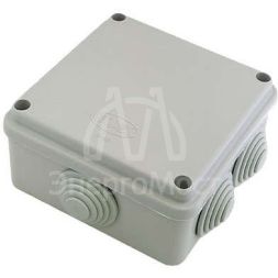 Коробка распределительная ОП 100х100х50мм IP55 крышка на винтах сер. ГУСИ С3В106 Евро