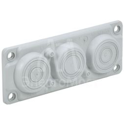 Ввод кабельный мембранный 6 отверстий d6-59мм IP65 сер. TITAN IEK TI-00D-MC-006-65