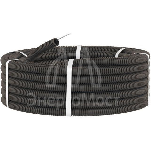 Труба гофрированная ПНД d32мм с протяж. черн. (уп.25м) DKC 71732