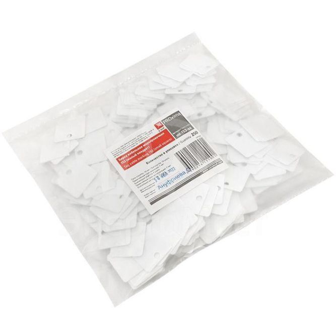 Бирка кабельная маркировочная У-153 (малый квадрат) (уп.250шт) EKF mt-153-ss