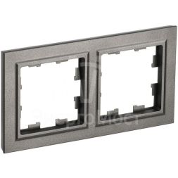 Рамка 2-м BRITE РУ-2-БрШ шампань IEK BR-M22-K37