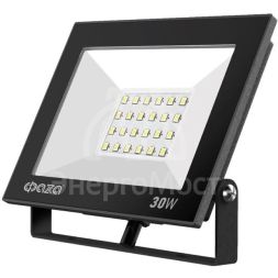 Прожектор светодиодный СДО-20 30Вт 6500К IP65 230В BL прозр.закаленное стекло ФАZА 5047280