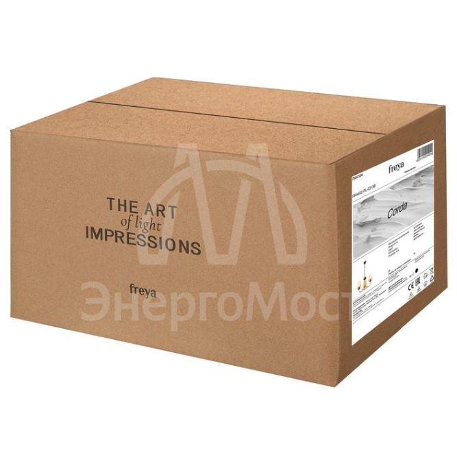 Люстра Corda Е14х3 60Вт IP20 Freya FR4402-PL-03-GB