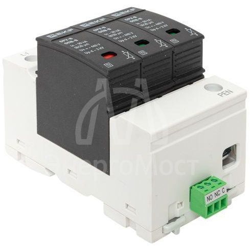 Ограничитель перенапряжения имп. ОПВ-В/3P In 30кА 400В EKF opv-b3