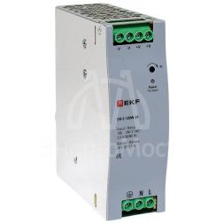 Блок питания на DIN-рейку 120Вт Uвх ~ 220В AC Uвых - 24В DC постоянного тока EKF DR-E-120W-24