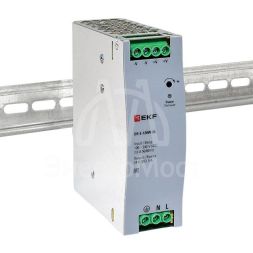 Блок питания на DIN-рейку 120Вт Uвх ~ 220В AC Uвых - 24В DC постоянного тока EKF DR-E-120W-24