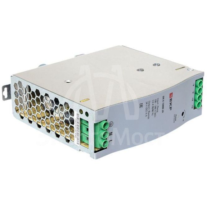 Блок питания на DIN-рейку 120Вт Uвх ~ 220В AC Uвых - 24В DC постоянного тока EKF DR-E-120W-24