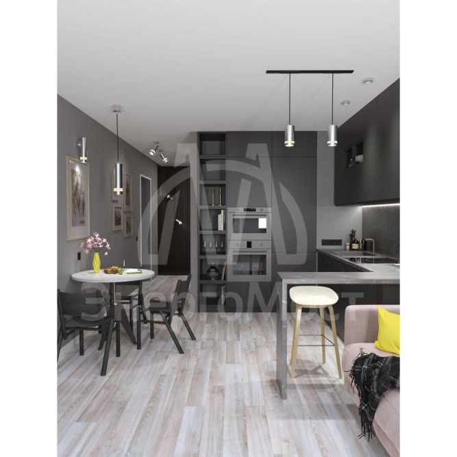 Светильник 4116 декоративный трековый поворотный GU10 хром IEK LT-USB0-4116-GU10-1-K23