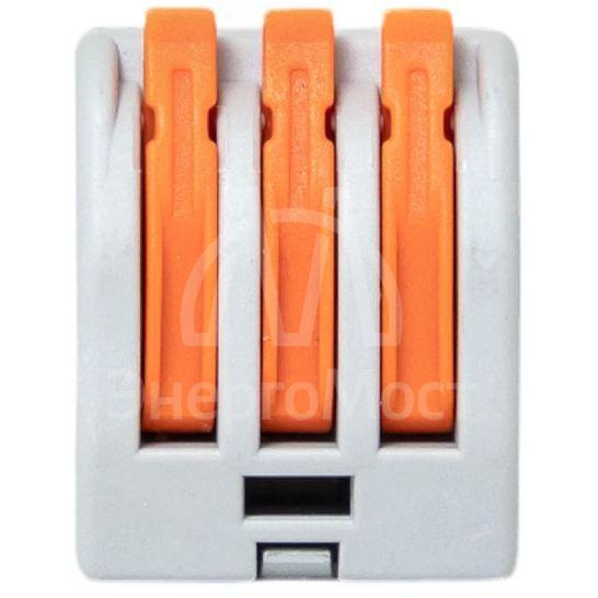 Клемма СМК-413 с рычагом 3 отверстия 0.08-2.5кв.мм (уп.100шт.) PROxima EKF plc-smk-413