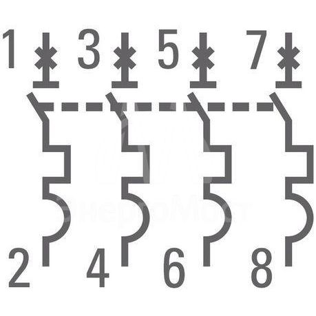 Выключатель автоматический модульный 4п C 25А 4.5кА ВА 47-63 PROxima EKF mcb4763-4-25C-pro