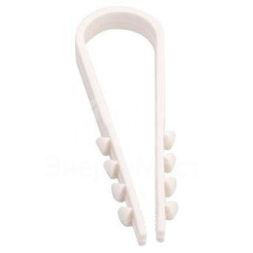 Дюбель-хомут 5-10 для круглого кабеля бел. (уп.100шт) Rexant 07-4501