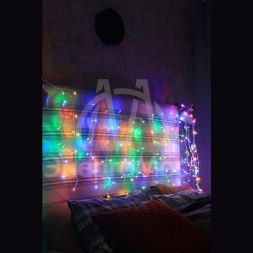 Гирлянда Занавес 200LED провод 3м IP20 мультиколор с контроллером Космос KOC_CUR200LED_RGB