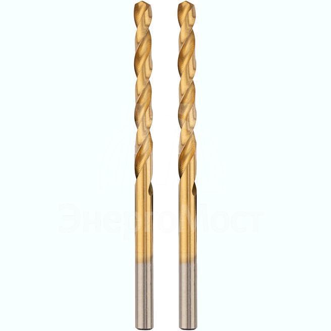 Сверло по металлу 3мм &amp;quot;Стандарт+&amp;quot; (P6M5 M-2) (уп.2шт) DIN 338 Rexant 91-0523