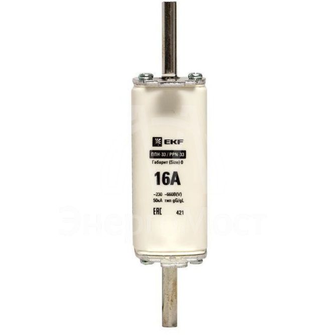 Вставка плавкая ППН-33 160/16А габарит 0 PROxima EKF fus-33-0/160/16