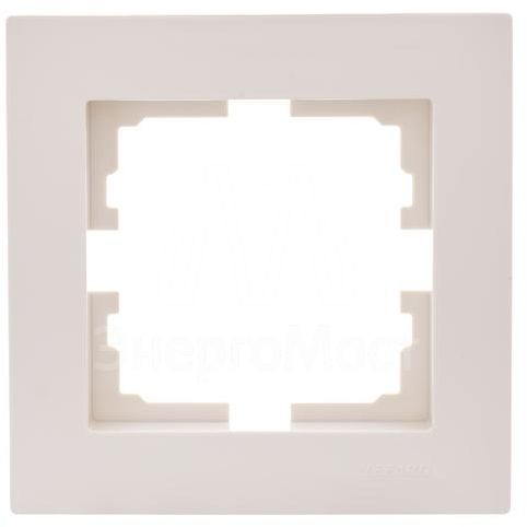 Рамка 1-местн. горизонт. VESNA кремов. LEZARD 742-0300-146