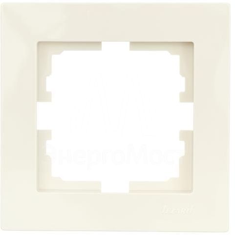 Рамка 1-местн. горизонт. VESNA кремов. LEZARD 742-0300-146