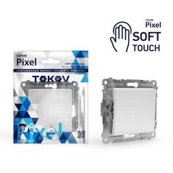 Выключатель 1-кл. СП Pixel 10А IP20 механизм айс TOKOV ELECTRIC TKE-PX-V1-C34