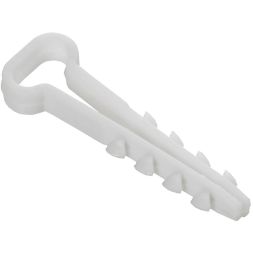 Дюбель-хомут 10х5мм для плоского кабеля нейлон бел. (уп.100шт) GENERICA UDH14-10-05-100-K01-G