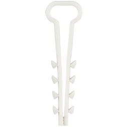 Дюбель-хомут 10х5мм для плоского кабеля нейлон бел. (уп.100шт) GENERICA UDH14-10-05-100-K01-G