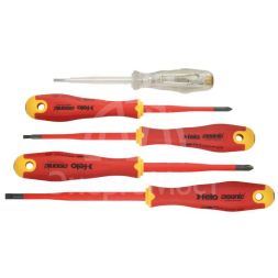 Набор отверток диэлектрических SL/PH E-Slim Ergonic с тестером сети (уп.5шт) Felo 41385298