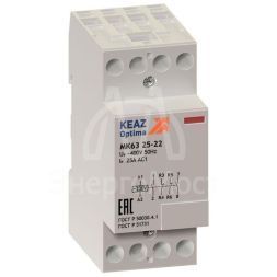 Контактор модульный OptiDin МК63 2020 24AC/DC КЭАЗ 233825