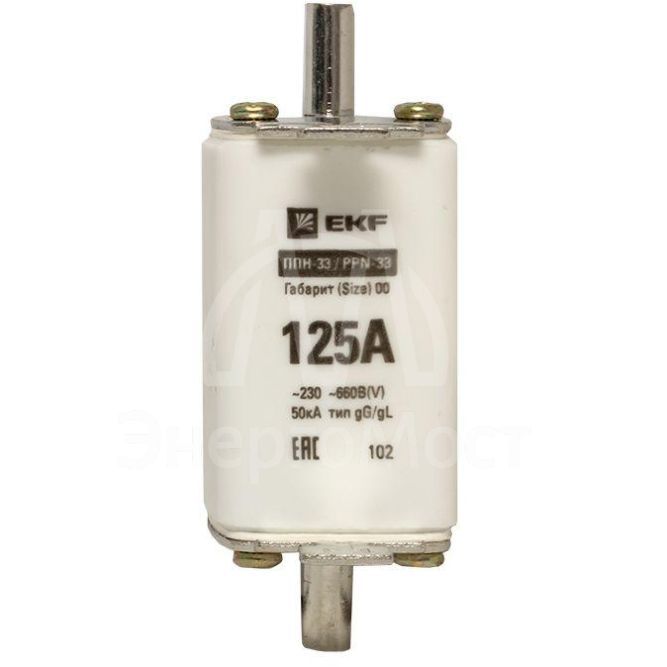 Вставка плавкая ППН-33 160/125А габарит 00 EKF fus-33/160/125