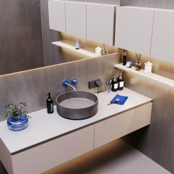 Рамка 2-м S70 пластик. графит Voltum VLS100207