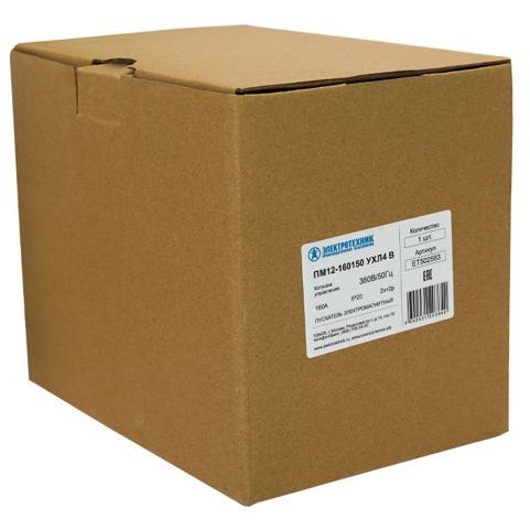 Пускатель магнитный ПМ 12-160150 УХЛ4 В 380В/50Гц 2з+2р 160А Электротехник ET502583