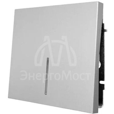 Выключатель 1-кл. с индик. СП ZIMA IP20 10А безвинт. зажим сер. матов. LEZARD 704-7488-111QC