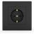 Розетка 1-м СП Pixel 16А IP20 с заземл. защ. шторки в сборе карбон TOKOV ELECTRIC TKE-PX-R1FZSF-C14