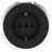 Розетка 1-м OSEN IP20 16А с заземл. ПБТ механизм черн. бархат LEZARD 743-4288-122B