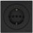 Розетка 1-м OSEN IP20 16А с заземл. ПБТ механизм черн. бархат LEZARD 743-4288-122B