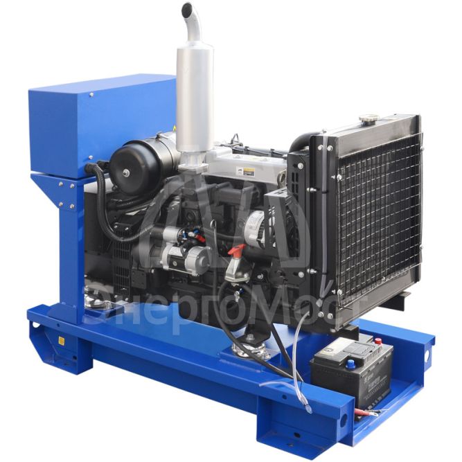 Дизельный генератор ТСС ЭД-16-Т400 в погодозащитном кожухе на прицепе