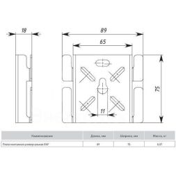 Плата монтажная универсальная EKF pmu