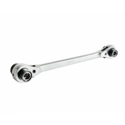 Ключ накидной трещоточный 8х10х12х13х14х17х19х21мм реверсивный (23712) SHTOK 376582