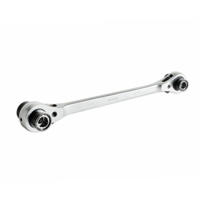 Ключ накидной трещоточный 8х10х12х13х14х17х19х21мм реверсивный (23712) SHTOK 376582