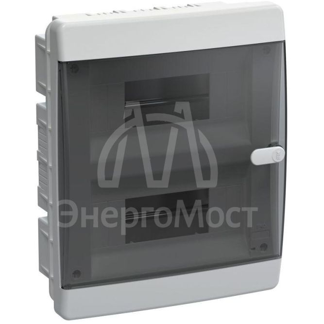 Корпус пластиковый ЩРВ-П-18 IP41 черн. прозр. дверь UNION Compact IEK UIC-KP12-V-18-41-K01
