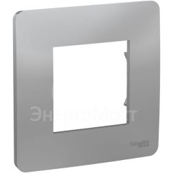 Рамка 1-м UNICA STUDIO алюм. SchE NU200230