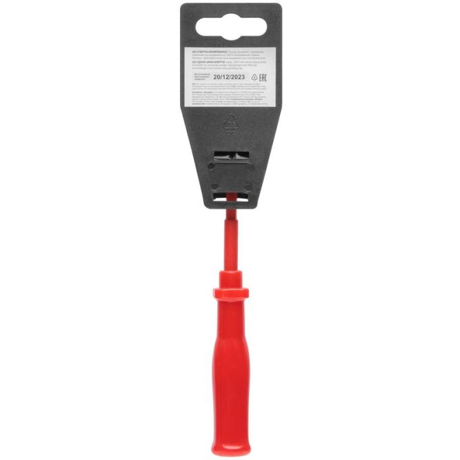 Отвертка изолированная 1000В CrV сталь пластик. ручка 3х75мм SL FIT 55801