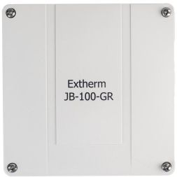 Коробка распределительная 140х140х76мм IP66 в комплекте с клеммным рядом 10х10кв.мм 76А сер. Extherm JB-100-GR