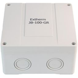 Коробка распределительная 140х140х76мм IP66 в комплекте с клеммным рядом 10х10кв.мм 76А сер. Extherm JB-100-GR