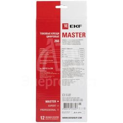 Клещи токовые цифровые 266 Master EKF In-180702-bc266