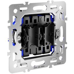 Переключатель проходной 2-кл. S70 10А механизм Voltum VLS0203M